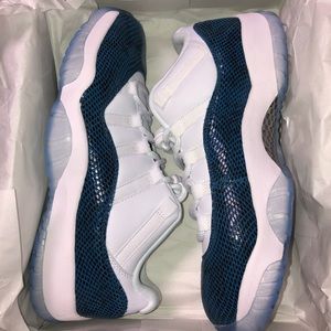 Blue Snakeskin 11 Low